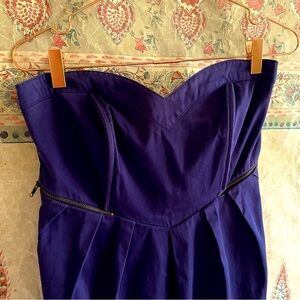 Sweetheart strapless babydoll dress